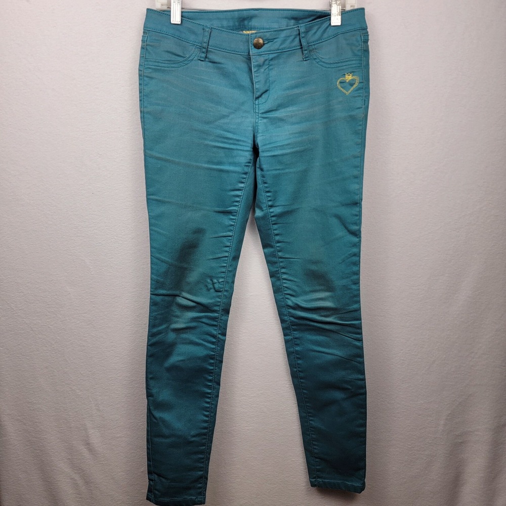 Princess Vera Wang Teal Skinny Jeans Size 7